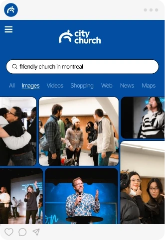 Social media post template