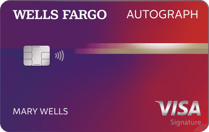 Wells Fargo Autograph Visa Signature Kreditkarte als Erinnerung, dass jede strittige Visa-Transaktion in die VAMP-Quote zählt.