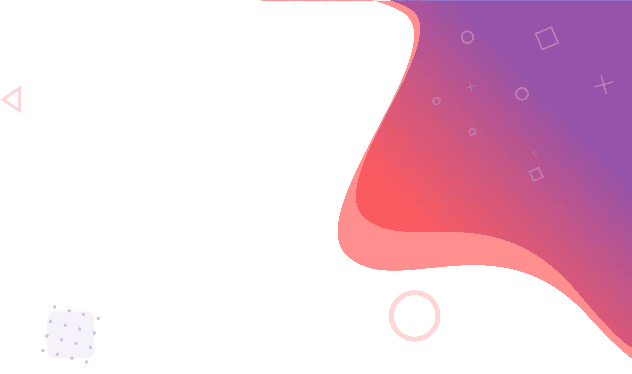 Graphic element with blue to violet gradient shape