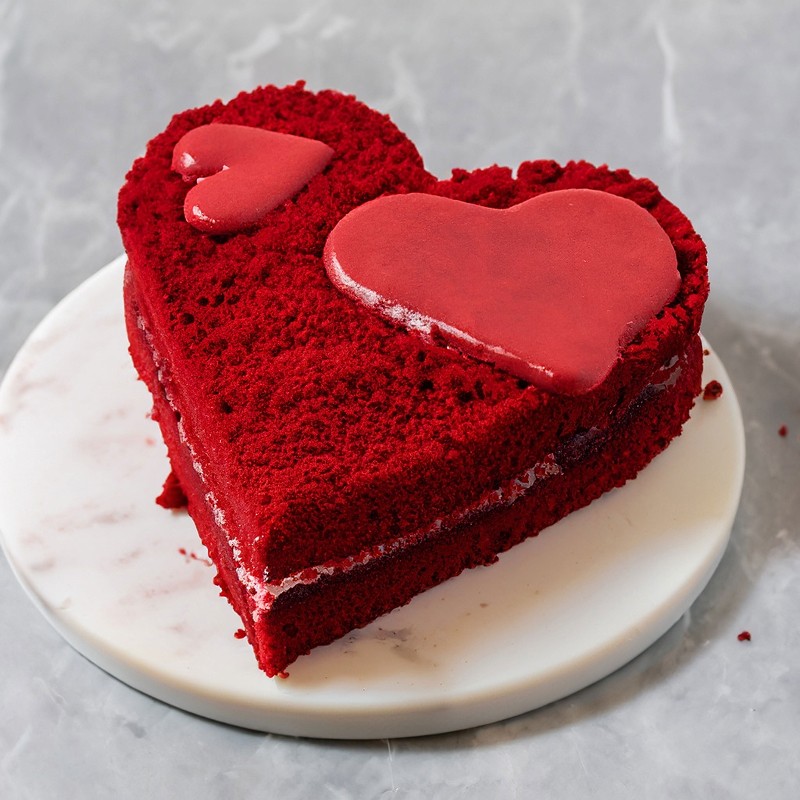 Tort ciasto w kształcie serca