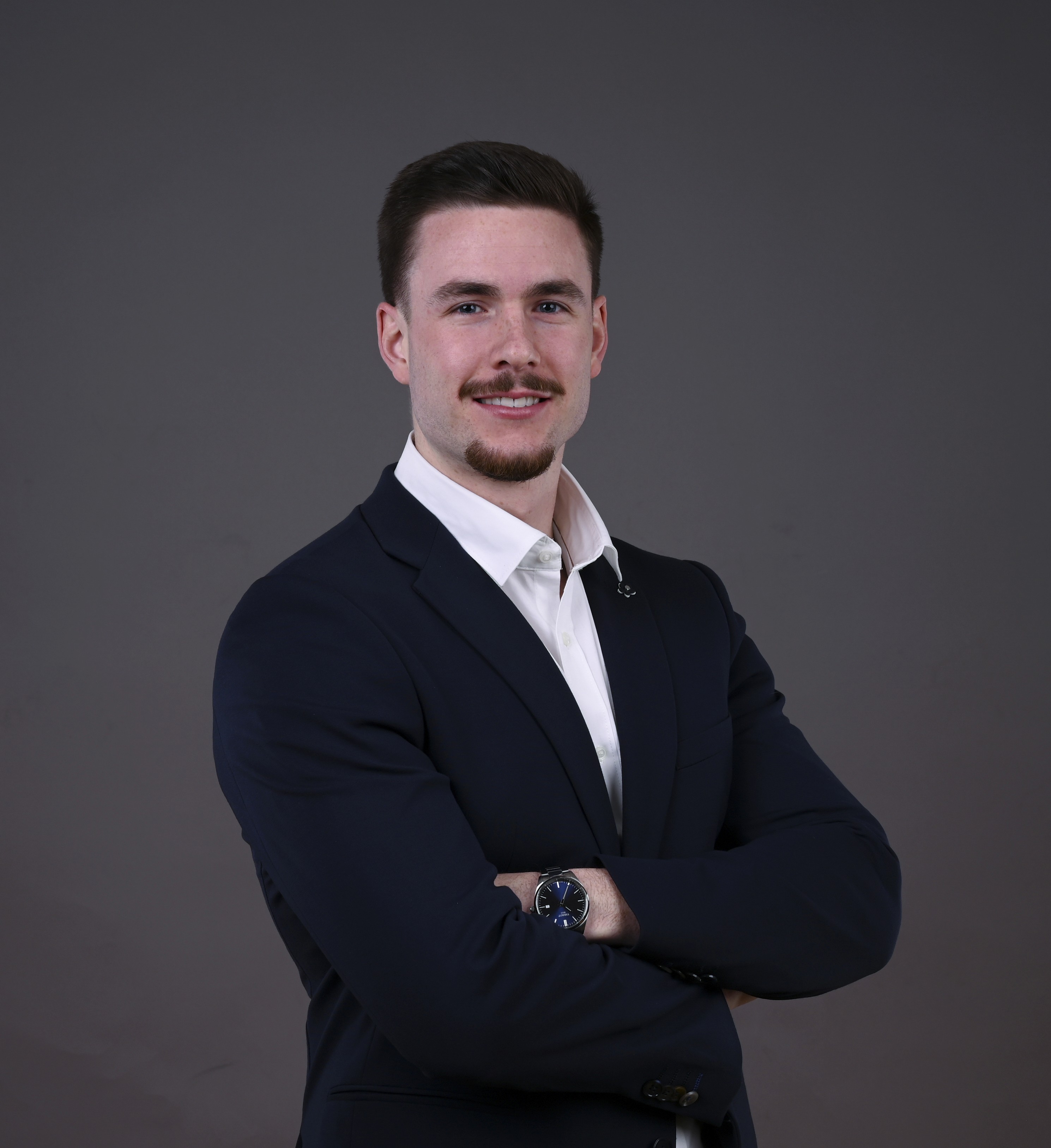 grayscale photography of man wearing crew-neck shirt