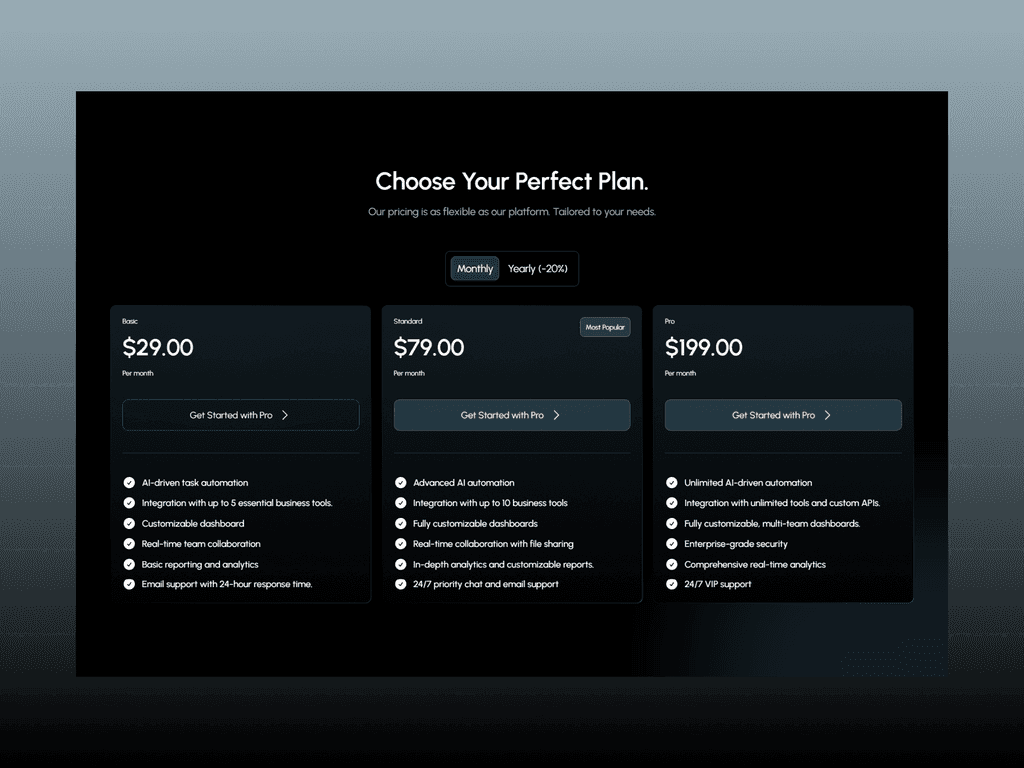 Syncsphere pricing plan