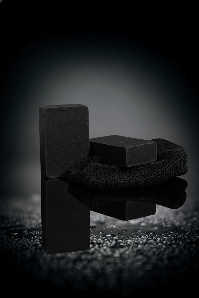 Activated Charcoal Detox Soap — deep cleansing bar for men that removes impurities and excess oil.