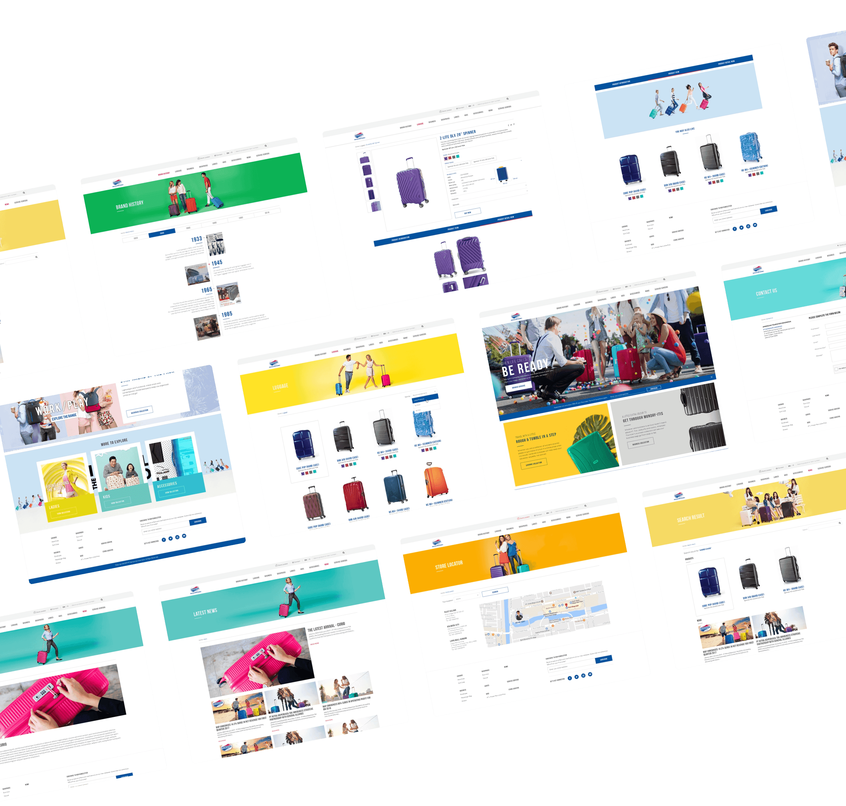 American Tourister mockup