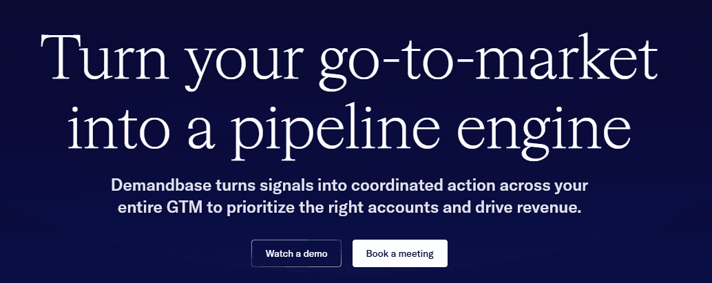 Demandbase, best for enterprise ABM teams with advertising-led programs