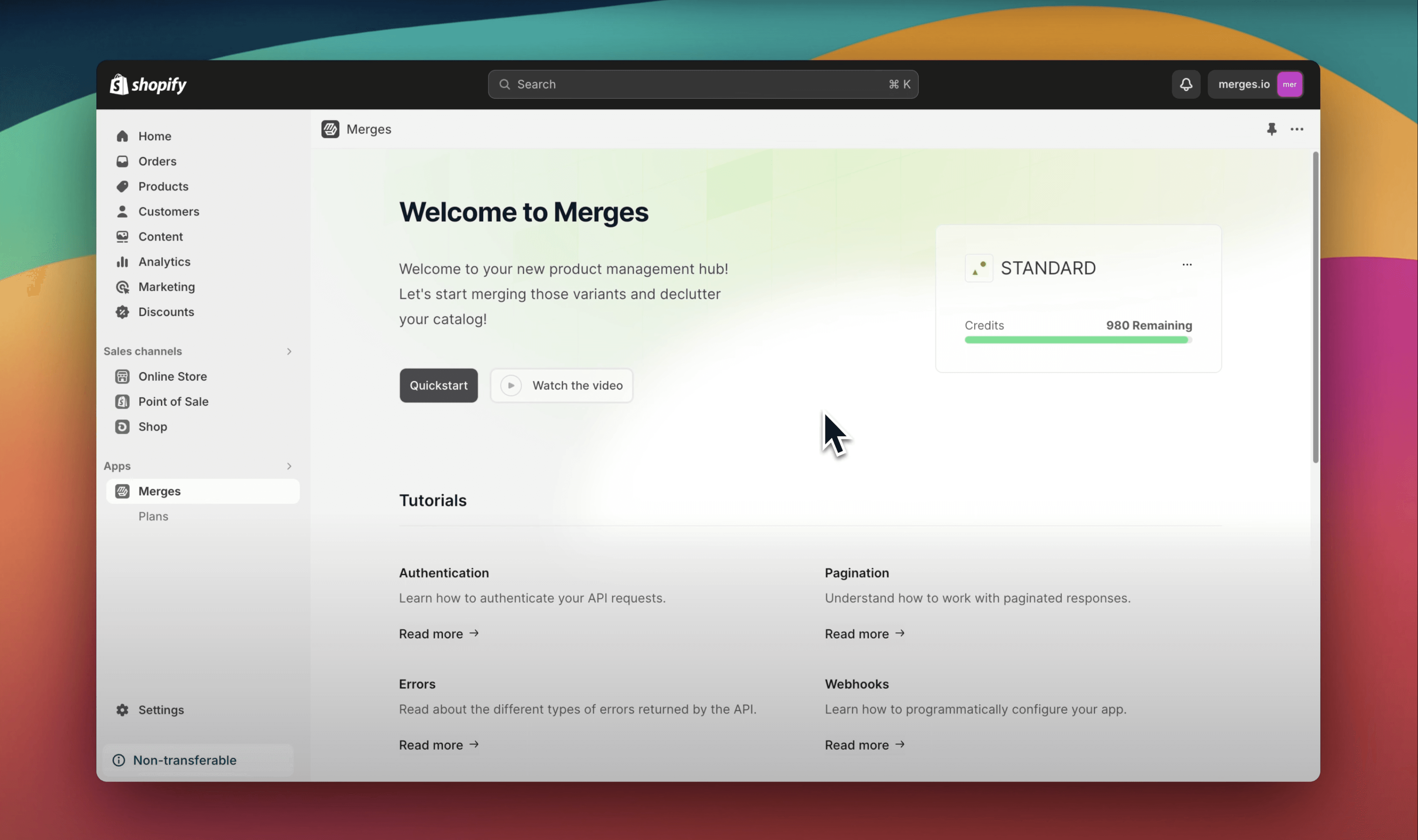 Merges Video Tutorial - Merge Shopify Products & Variants with AI