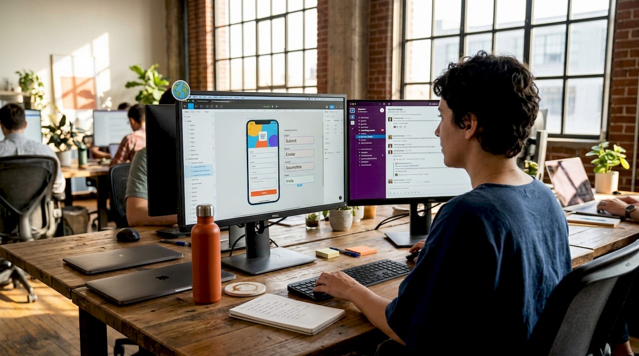 Figma plugin shows design with translation previews