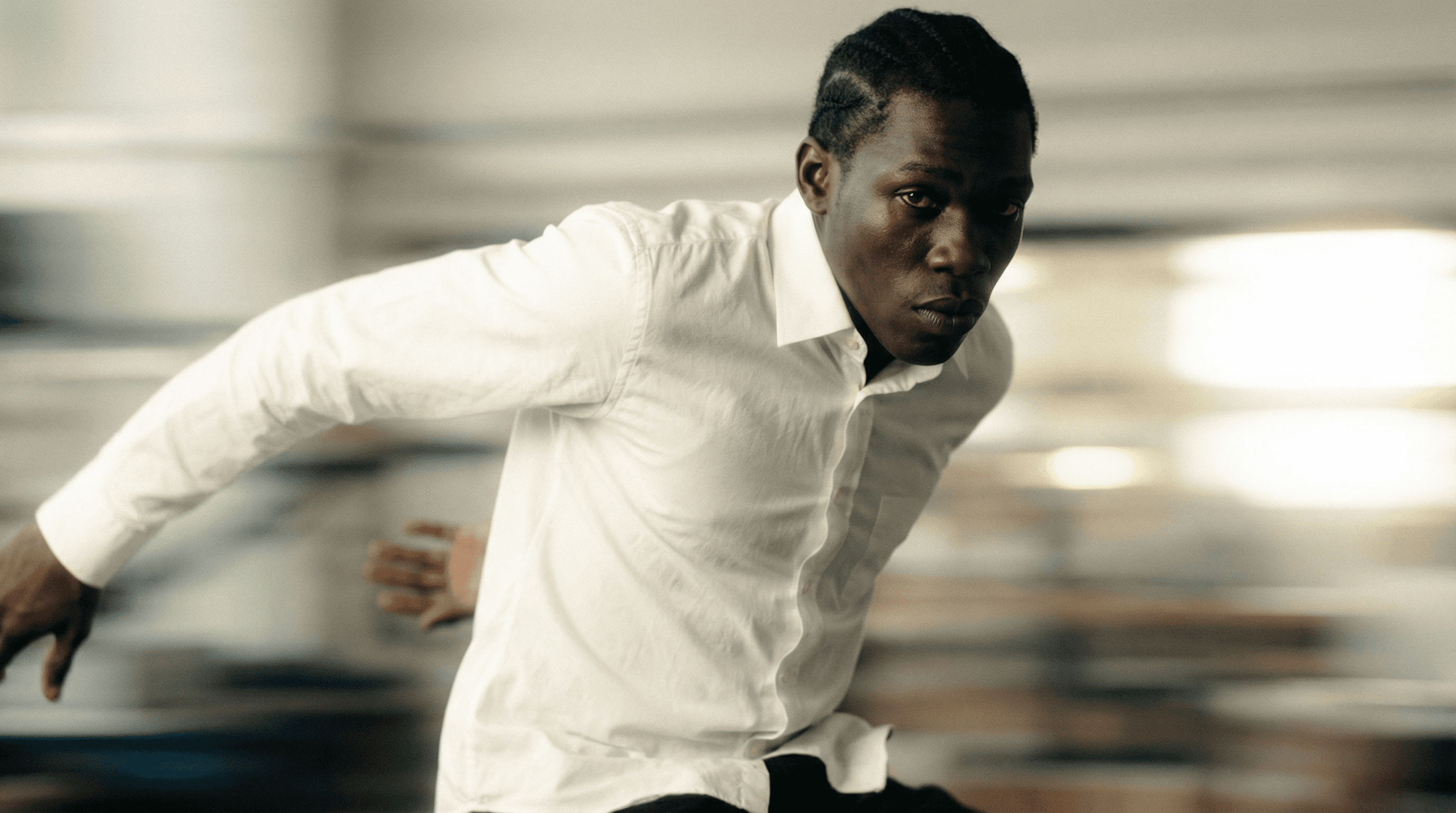 Clinical dolly-in camera movement, Organic handheld shake juxtaposition, Hybrid kinetic strategy, Sovereign Visual Production, Engineered by Aventi