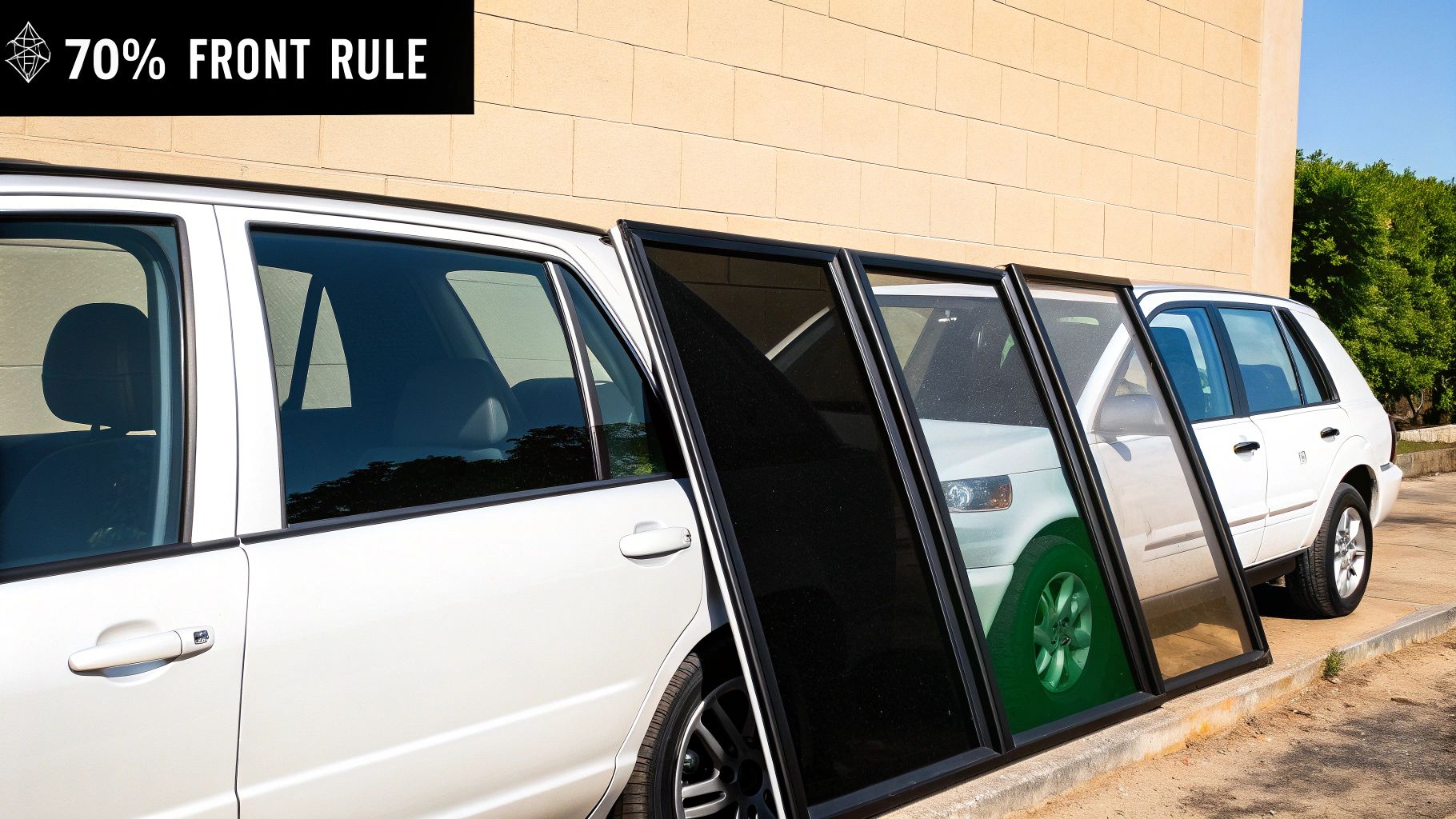 A doctor examining a patient's skin, symbolizing the medical need for UV protection in a car.