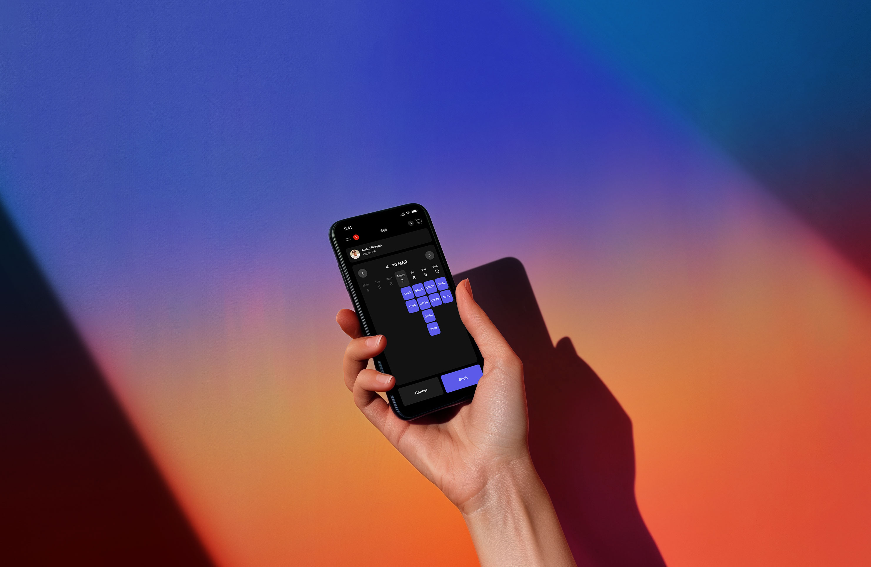 Modernt POS-system för klädbutik på en surfplatta