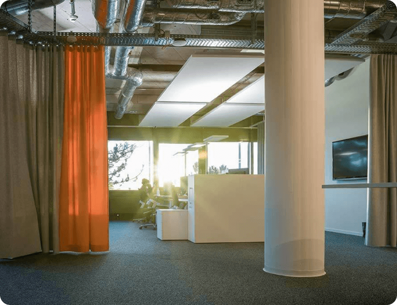 View of the modern Sovendus office