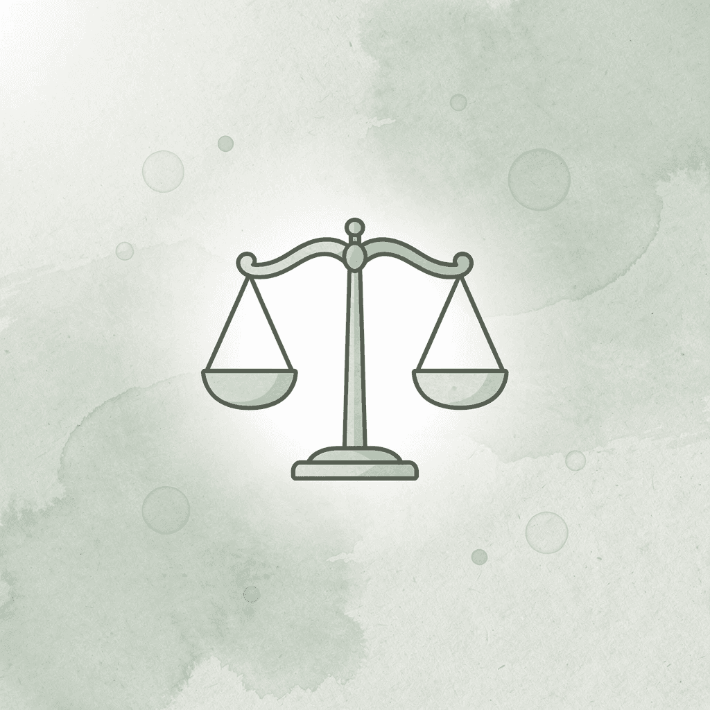 Scales of justice icon representing the Minnesota ICE lawsuit legal challenge