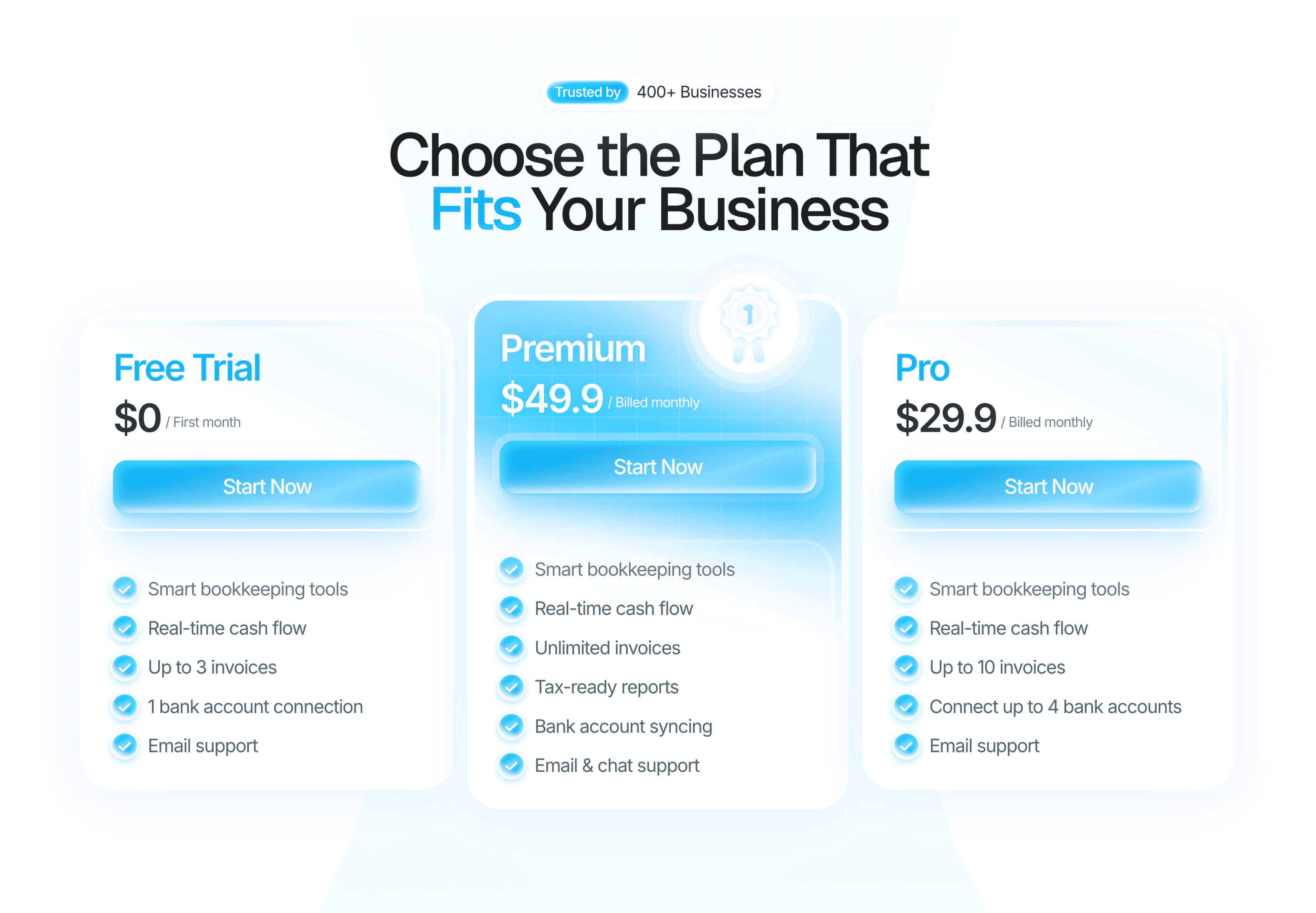 UI pricing section design