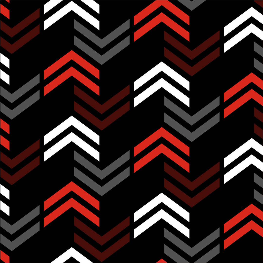 Pattern Chevron, rouge blanc noir.