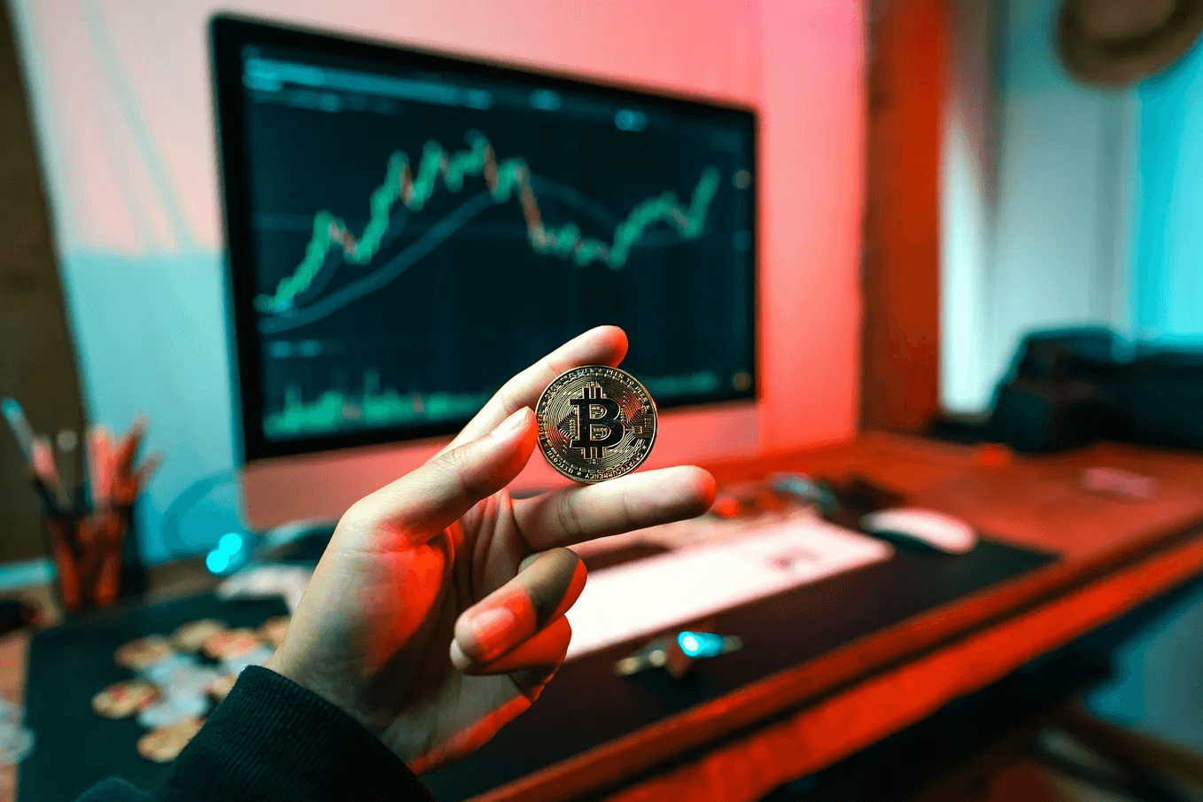 Person holding a Bitcoin coin - Onchain Analytics for Beginners