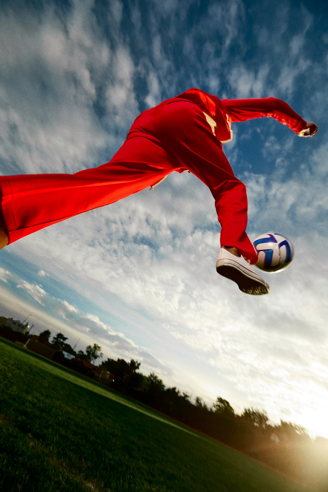 Juggling the football