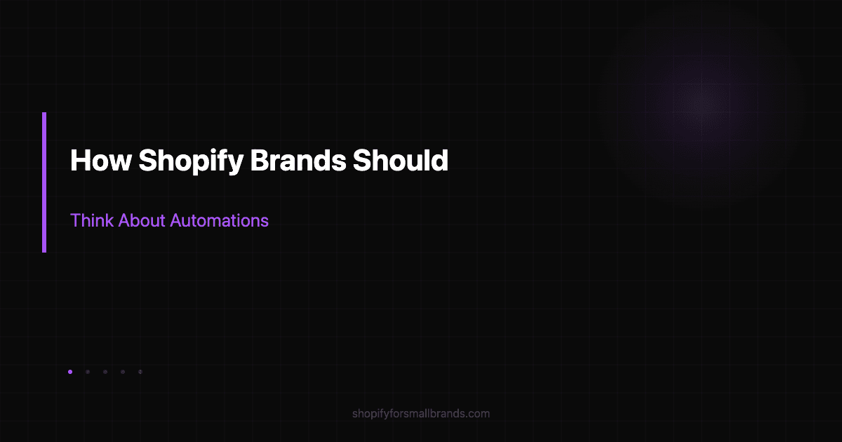 how shopify brands should think about automations shopify small brands blog