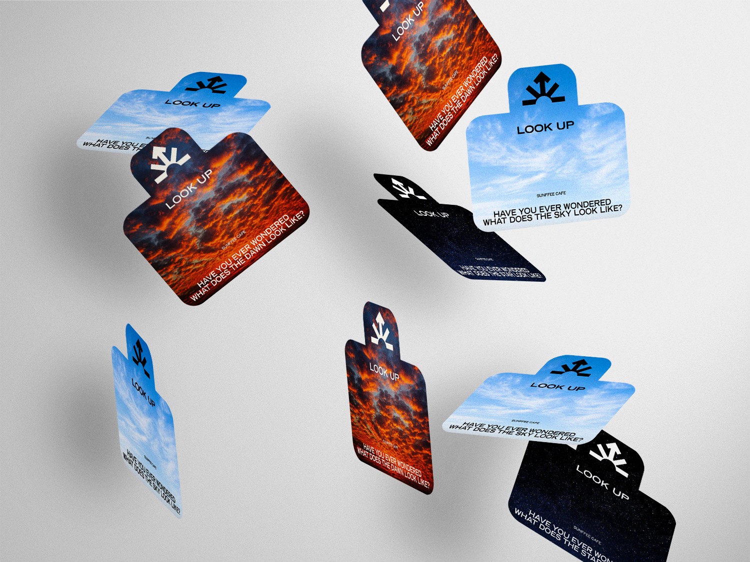 stickers - advertisement for Sunffee cafe