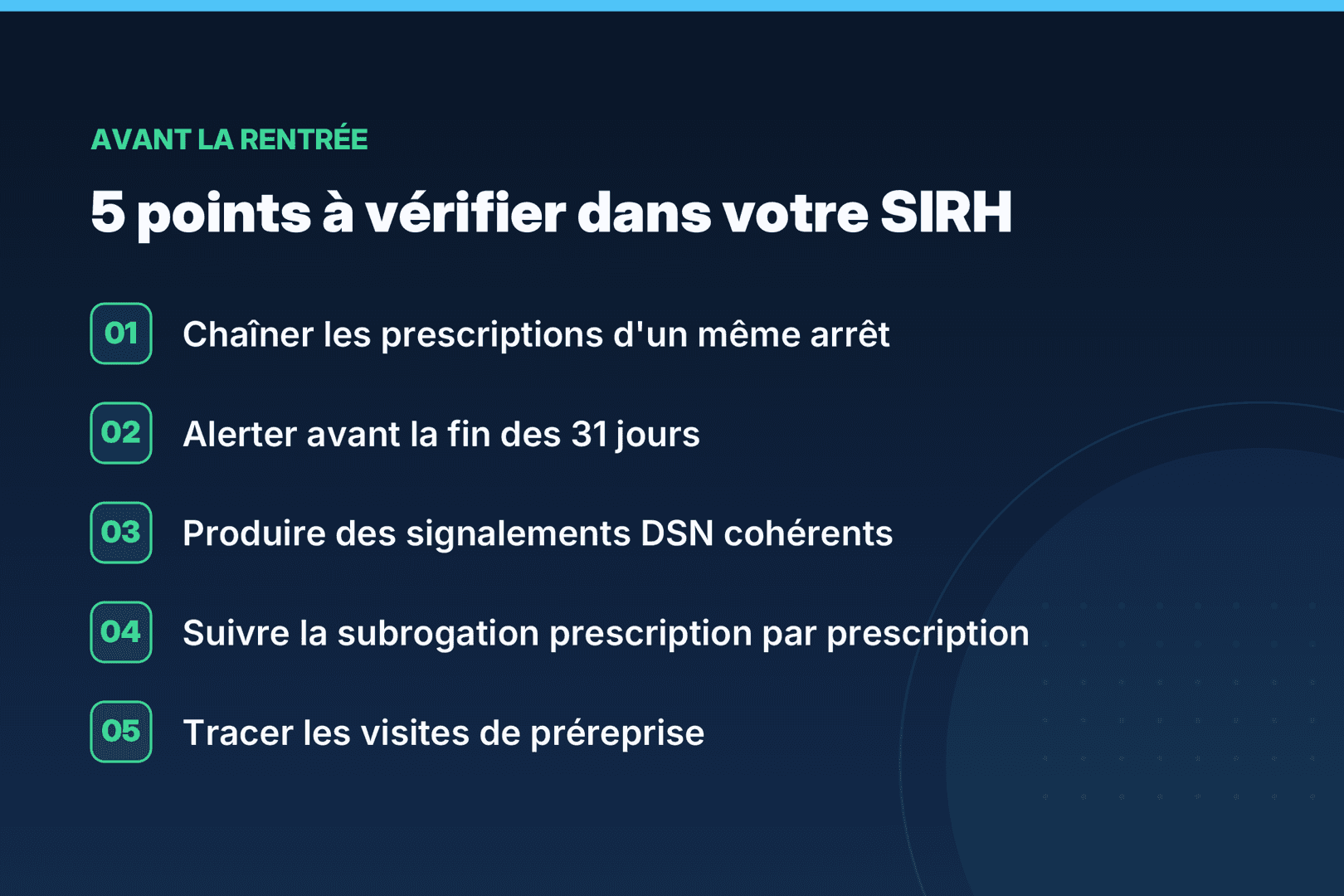 Cinq points à vérifier dans votre SIRH avant le 1er septembre 2026