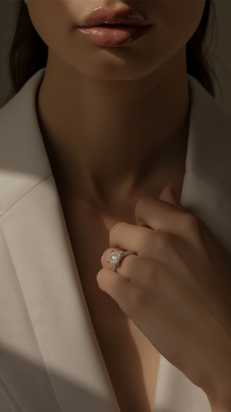 Woman wearing rings