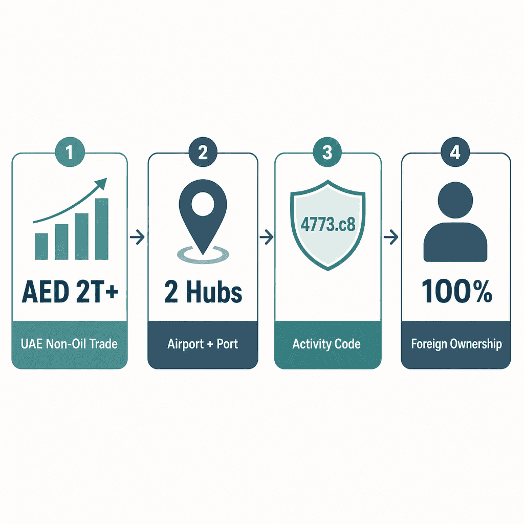 Infographic: Magnetic Technology Equipment Trading License in Dubai