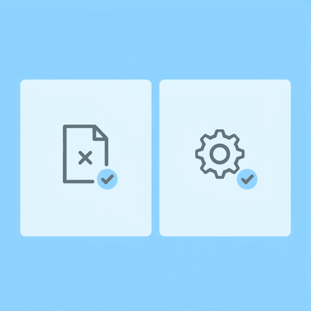 Before and after comparison showing manual document review taking hours, transformed into AI analysis taking minutes