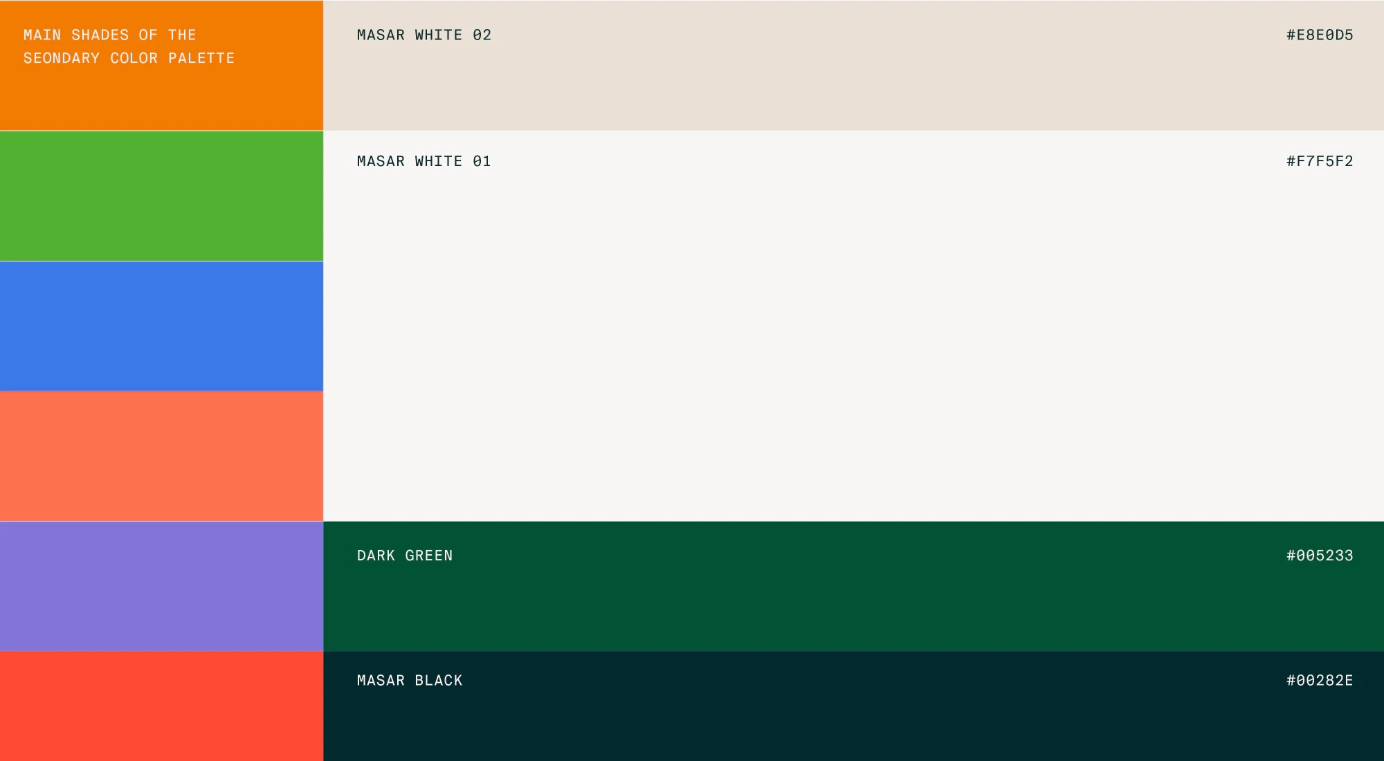color combination, Bold color palette and graphic system for Gen Z audience branding in GCC