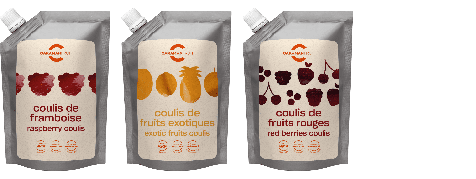 Coulis de fruits Caramanfruit - Conservation à température ambiante
