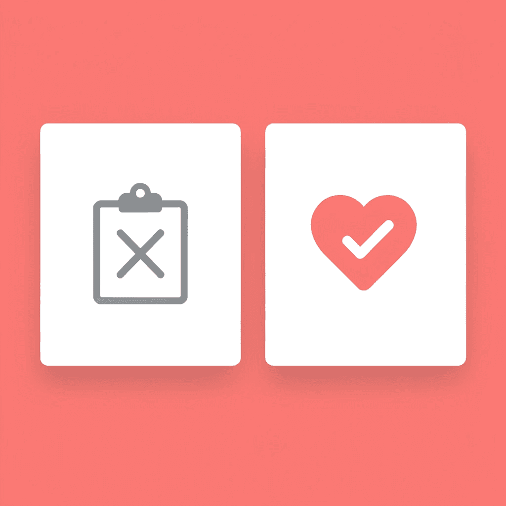 Before and after comparison showing the gap between wellness event intention and actual health outcome results