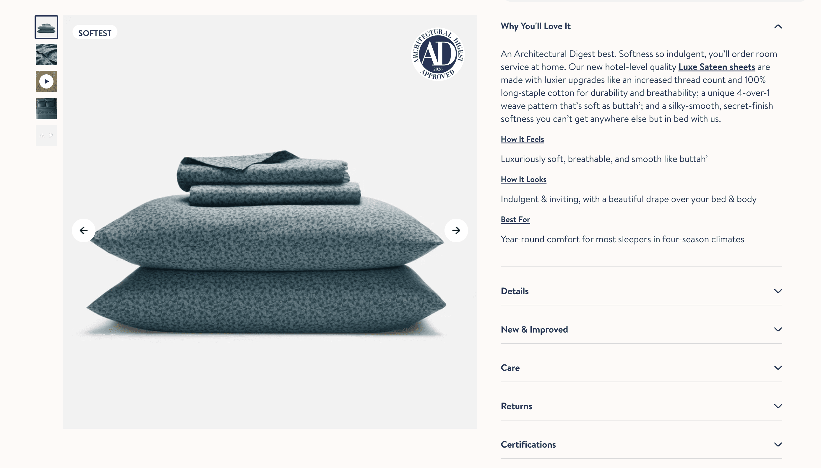 Brooklinen FAQ page