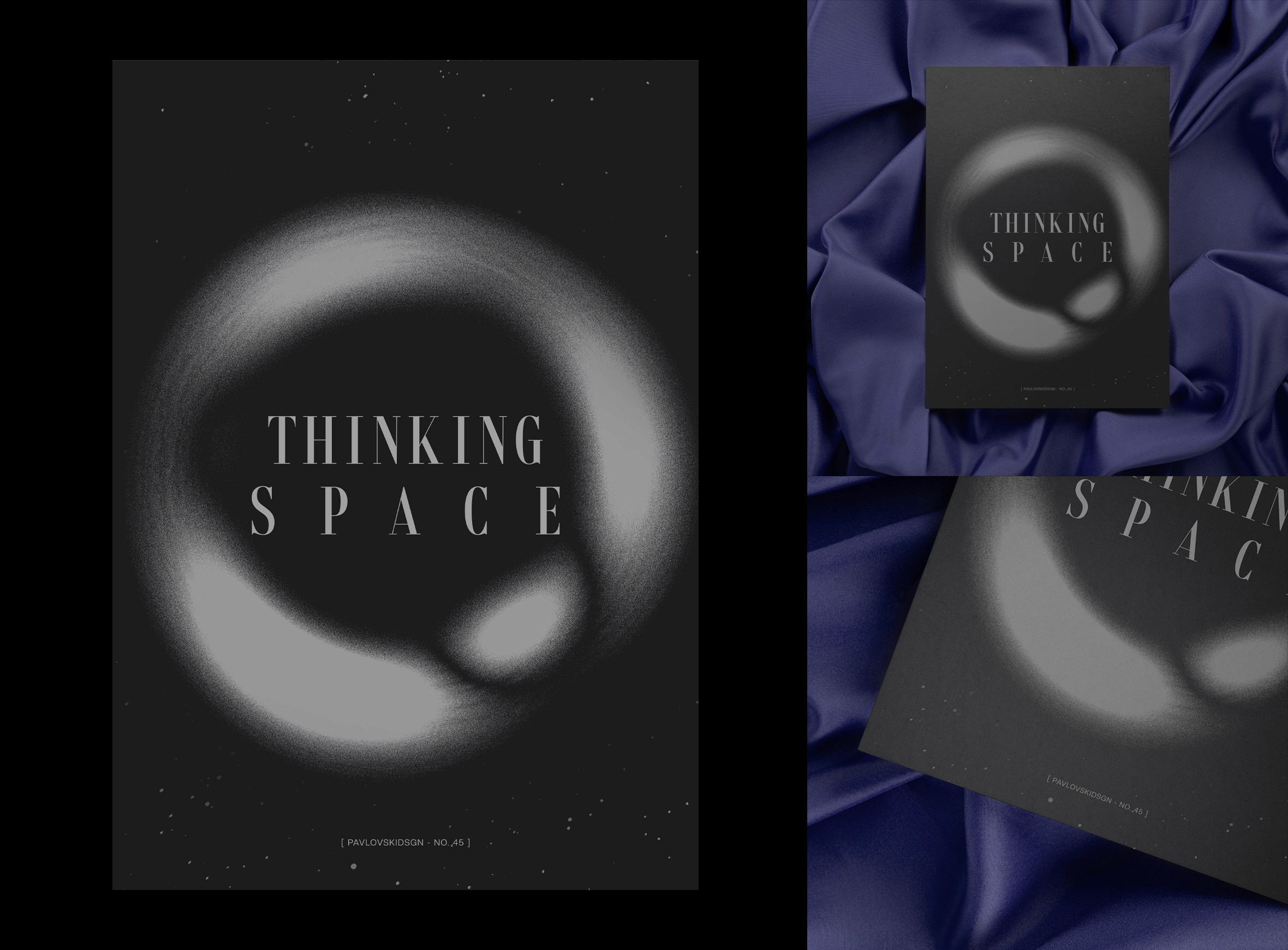 Thinking Space Poster - Black