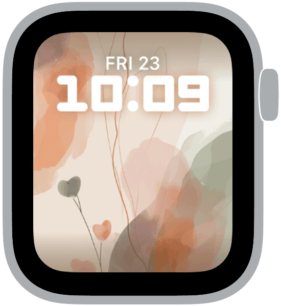 A selection from the Easter Light Apple Watch face collection