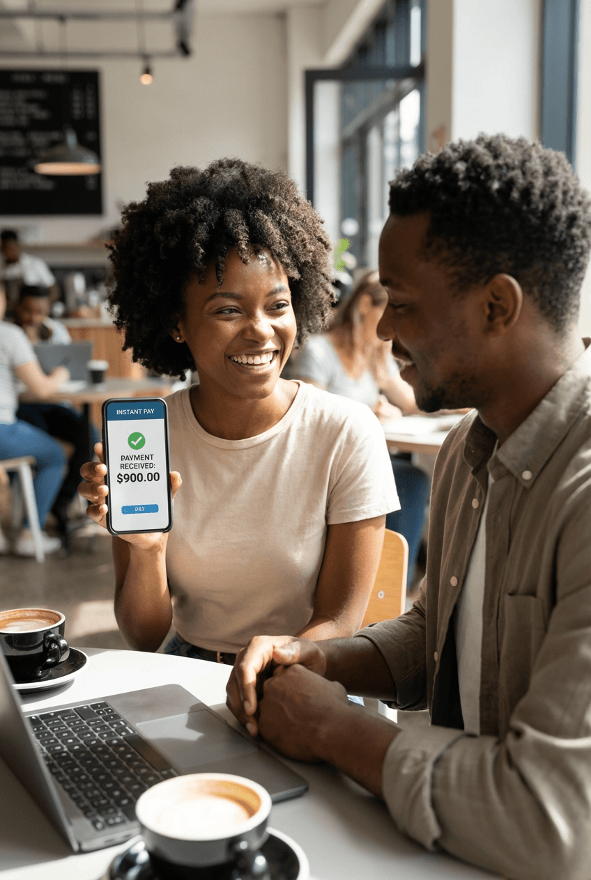 Earth-toned living room with textured walls, beige sofa, dark wood table, and natural light.