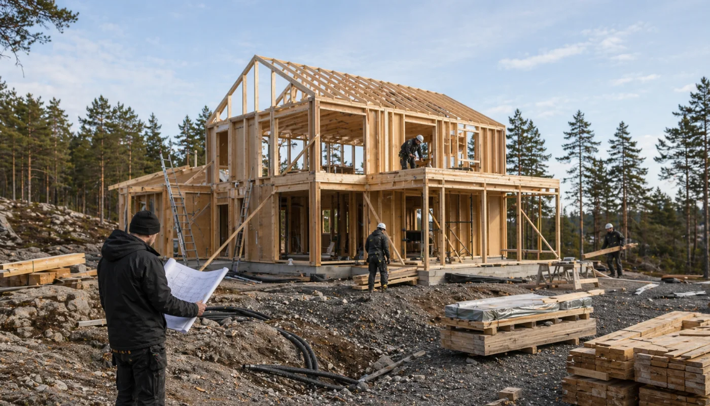 a man in a yellow shirt is working on a roof