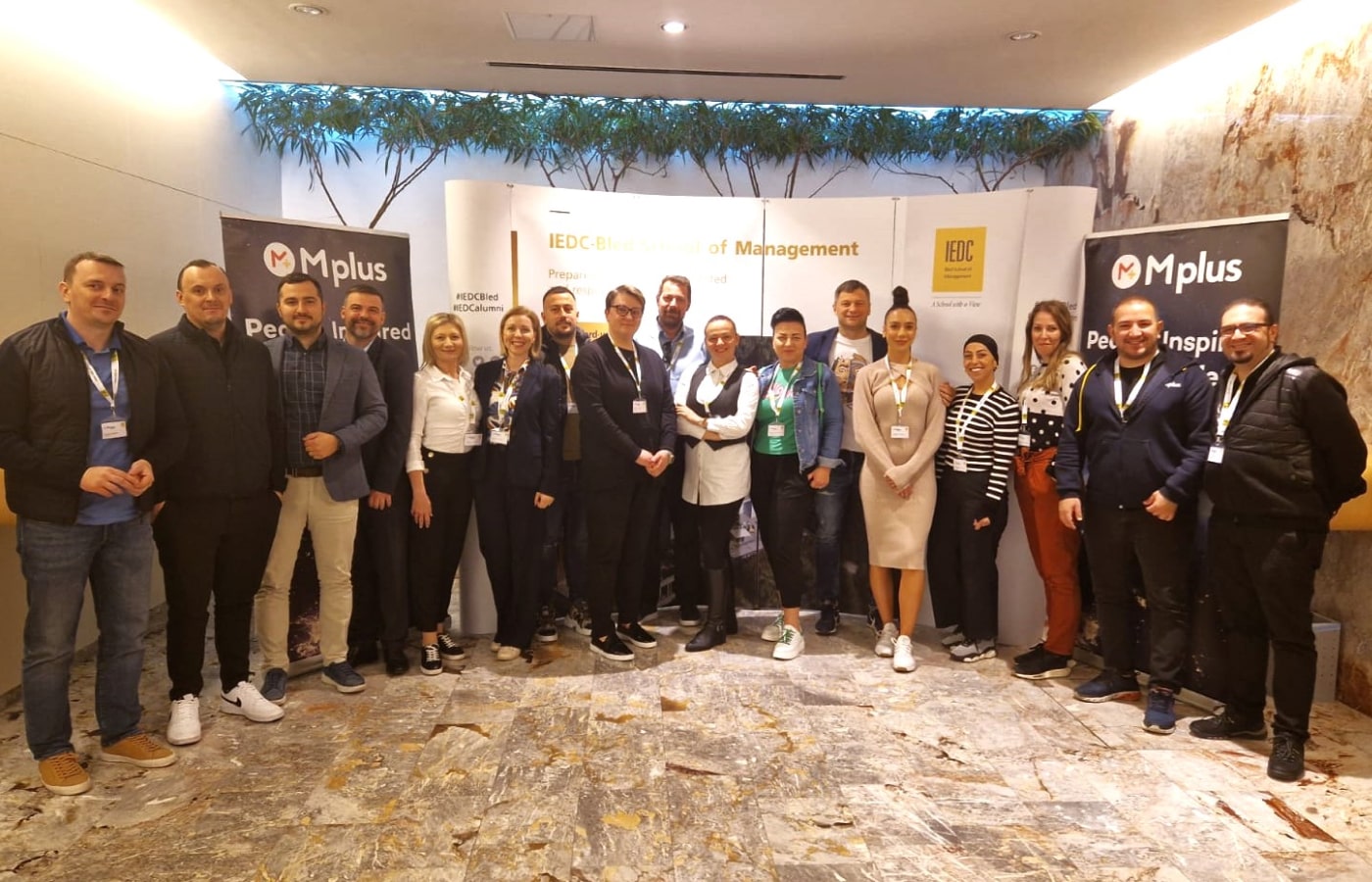 Mplus leaders at IEDC - Bled School of Management. Photo: Mplus