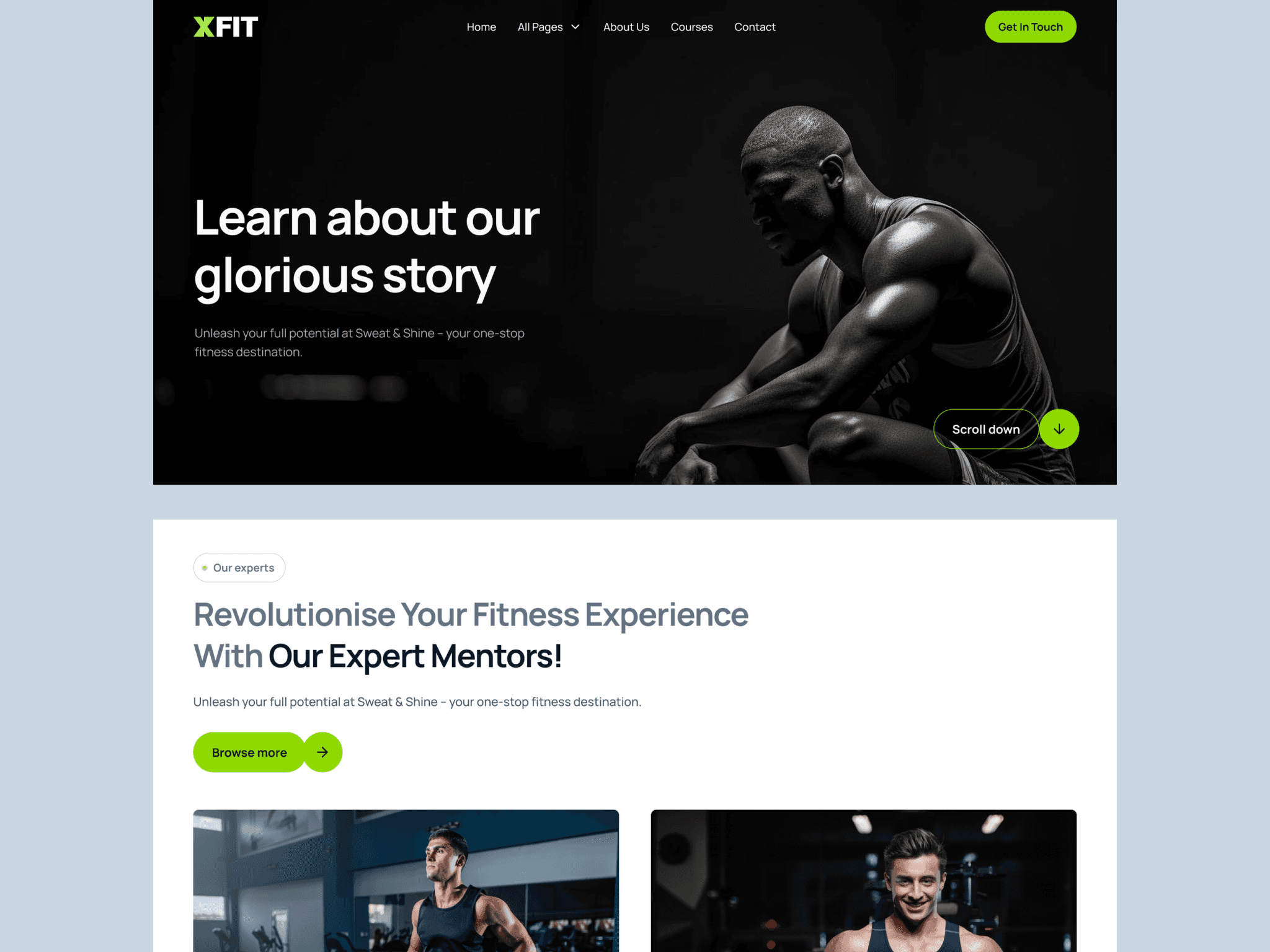 X-fitness Professional Gym Template
