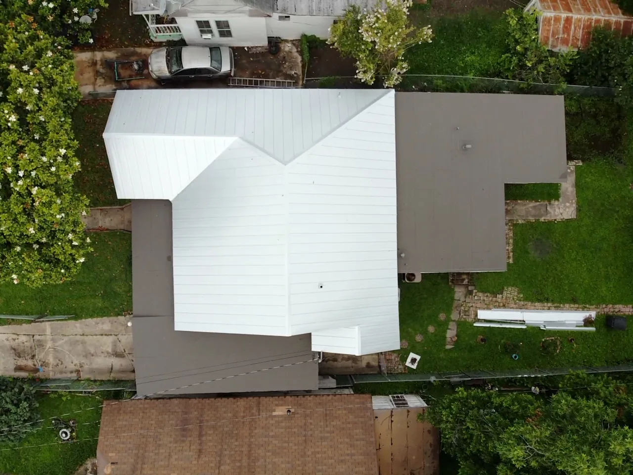 Finished: standing seam metal roofing.