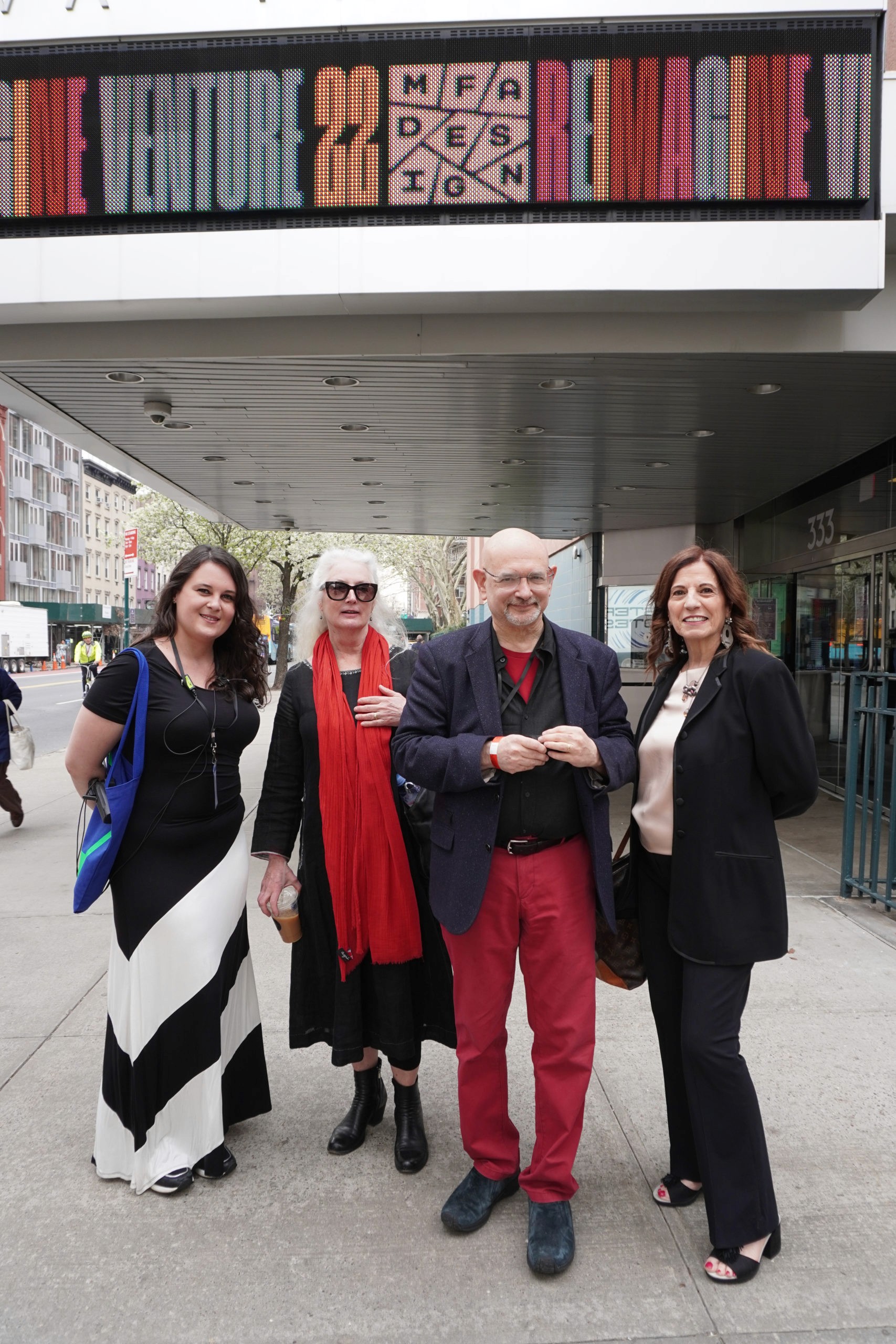 Venture 22 staff outside theater
