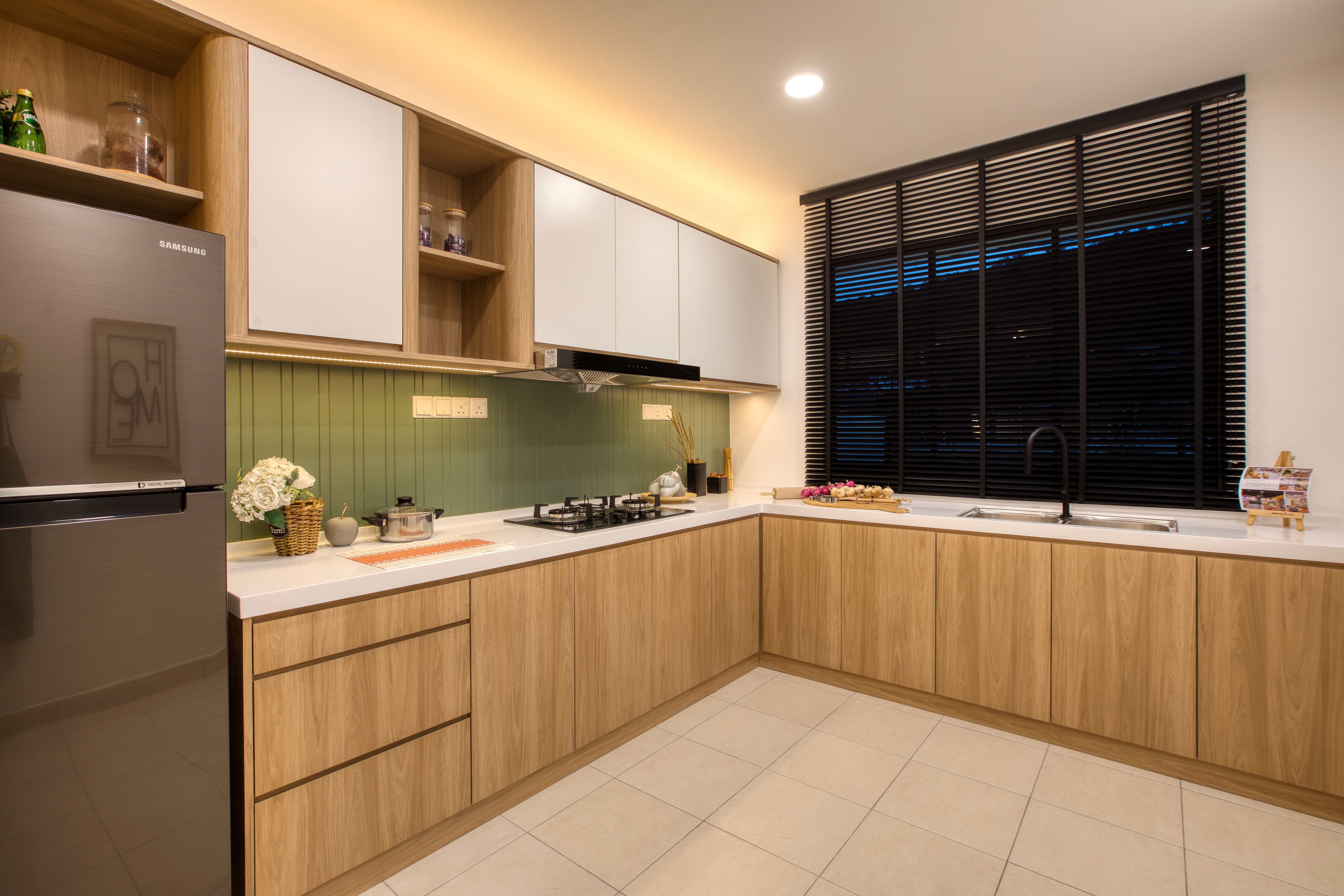 Handle-less Kitchen Cabinets Direct Factory Price Singapor