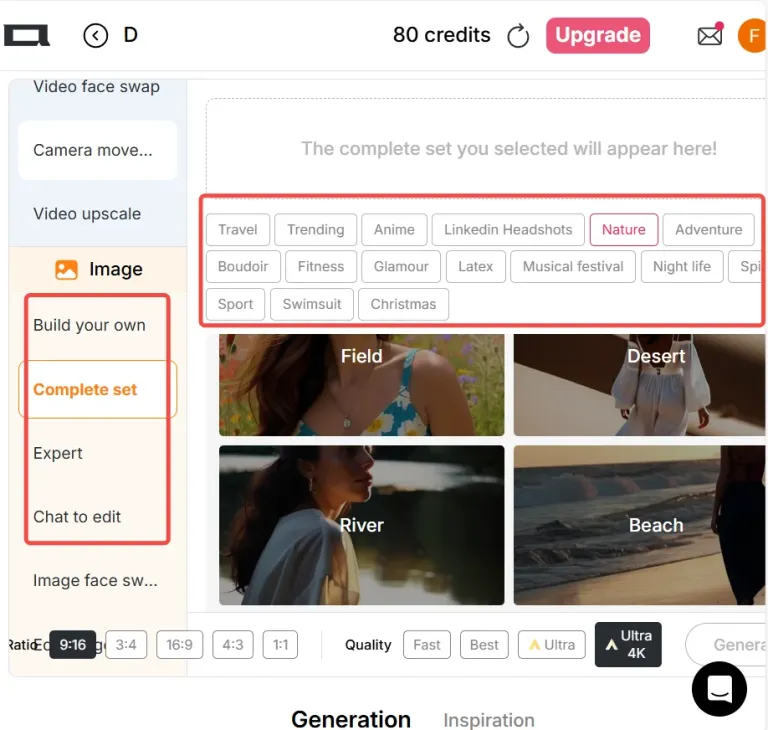 Set a Scene for your AI tiktok video influencer