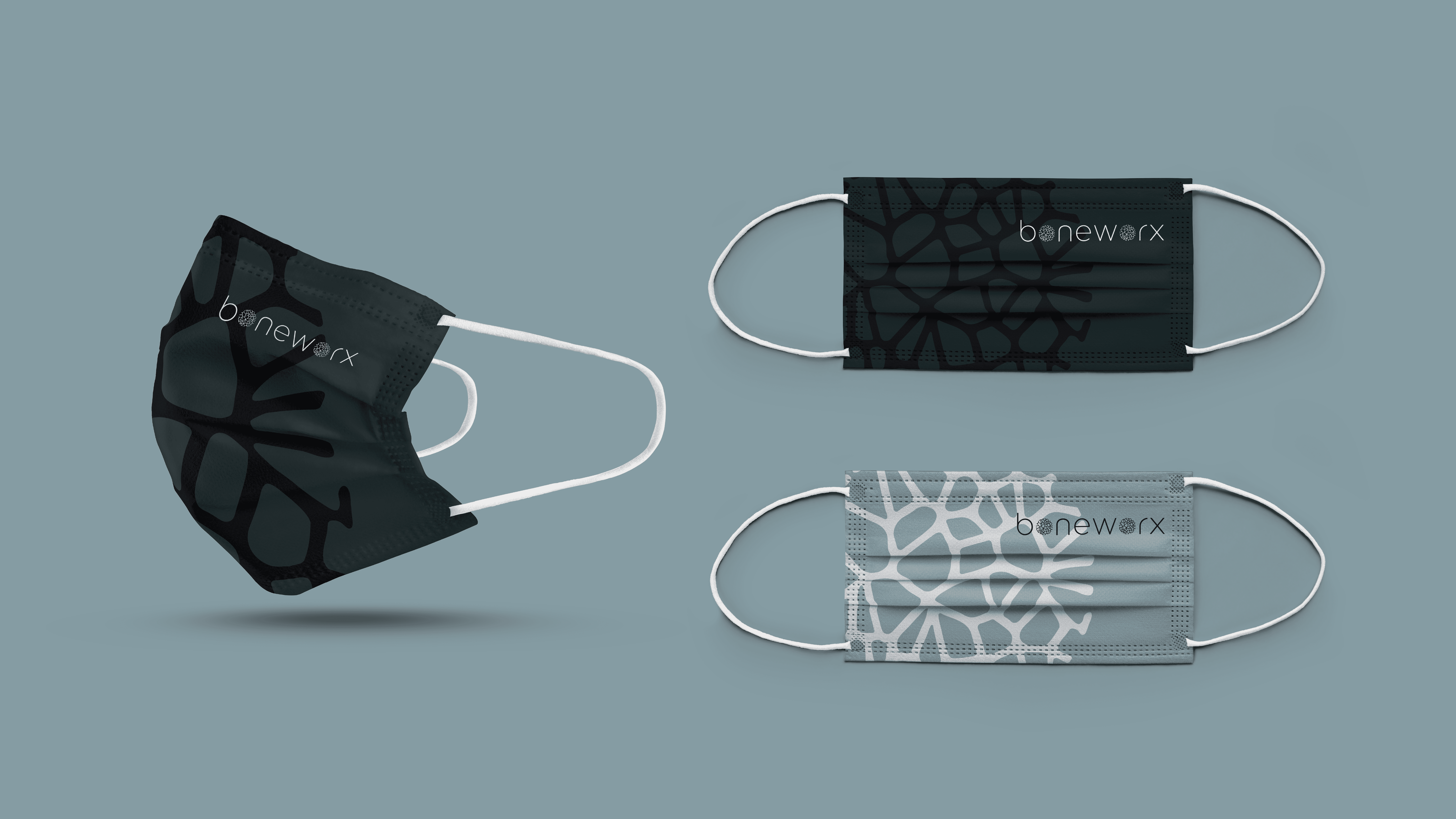 Design einer gebrandeten Gesichtsmaske