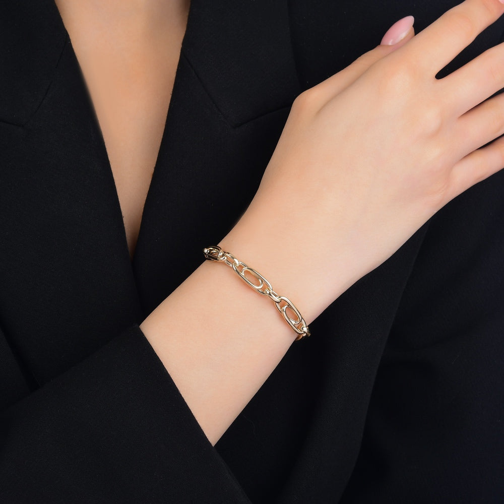 Assos Pırlanta 14 Ayar Altın Zincir Bileklik 19 cm 7.40 gr