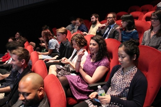 spectators of the thesis presentation of "designer as" event