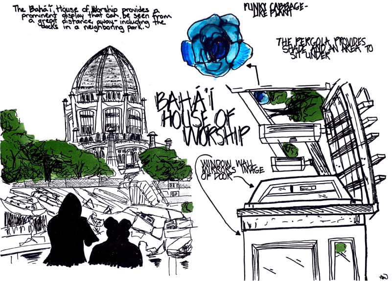 Baha'i house of worship composition