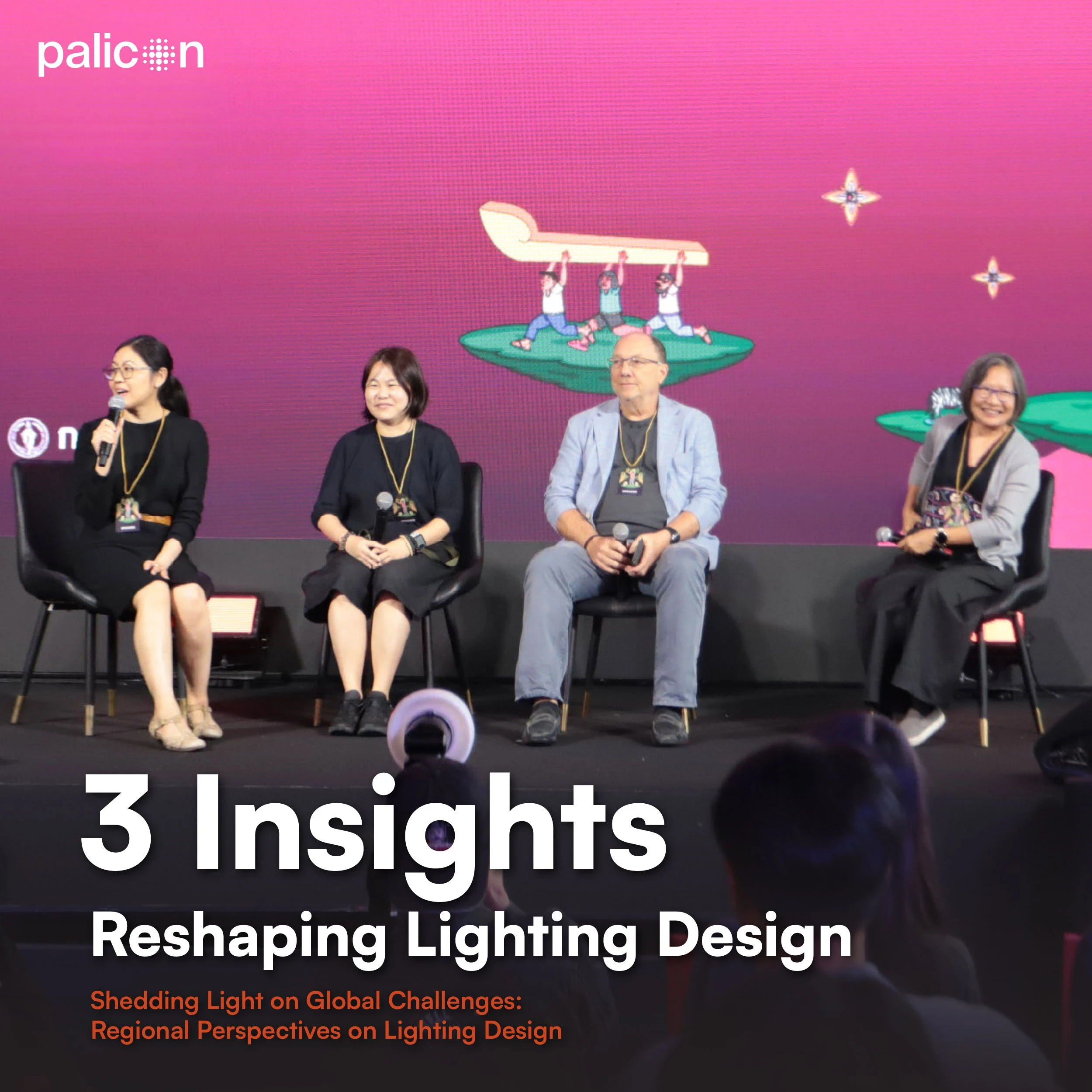Lighting design panel discussion at Palicon conference