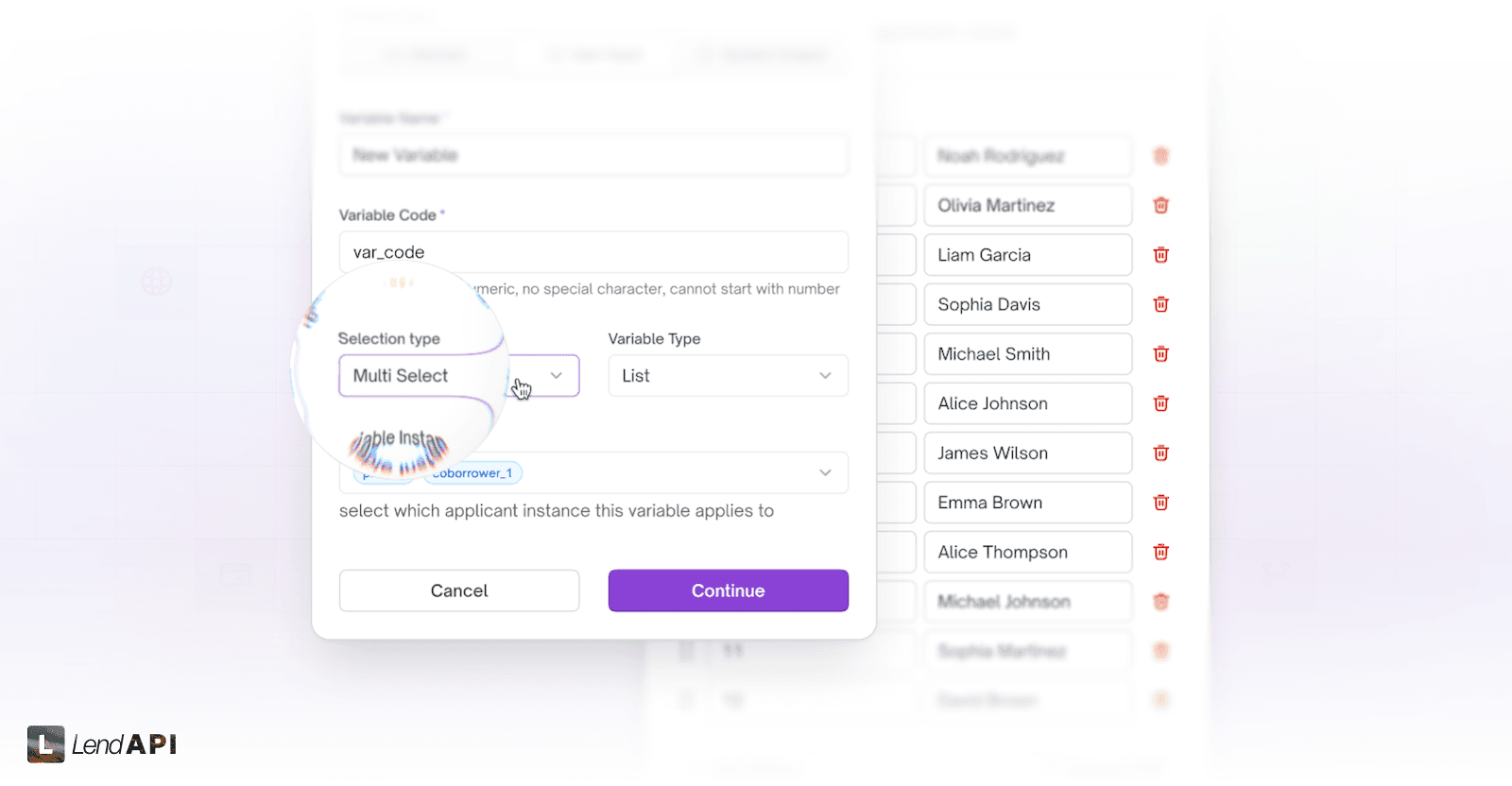 LendAPI v3.0.9 - Rules Studio - Product Studio - Multi-Select - Config