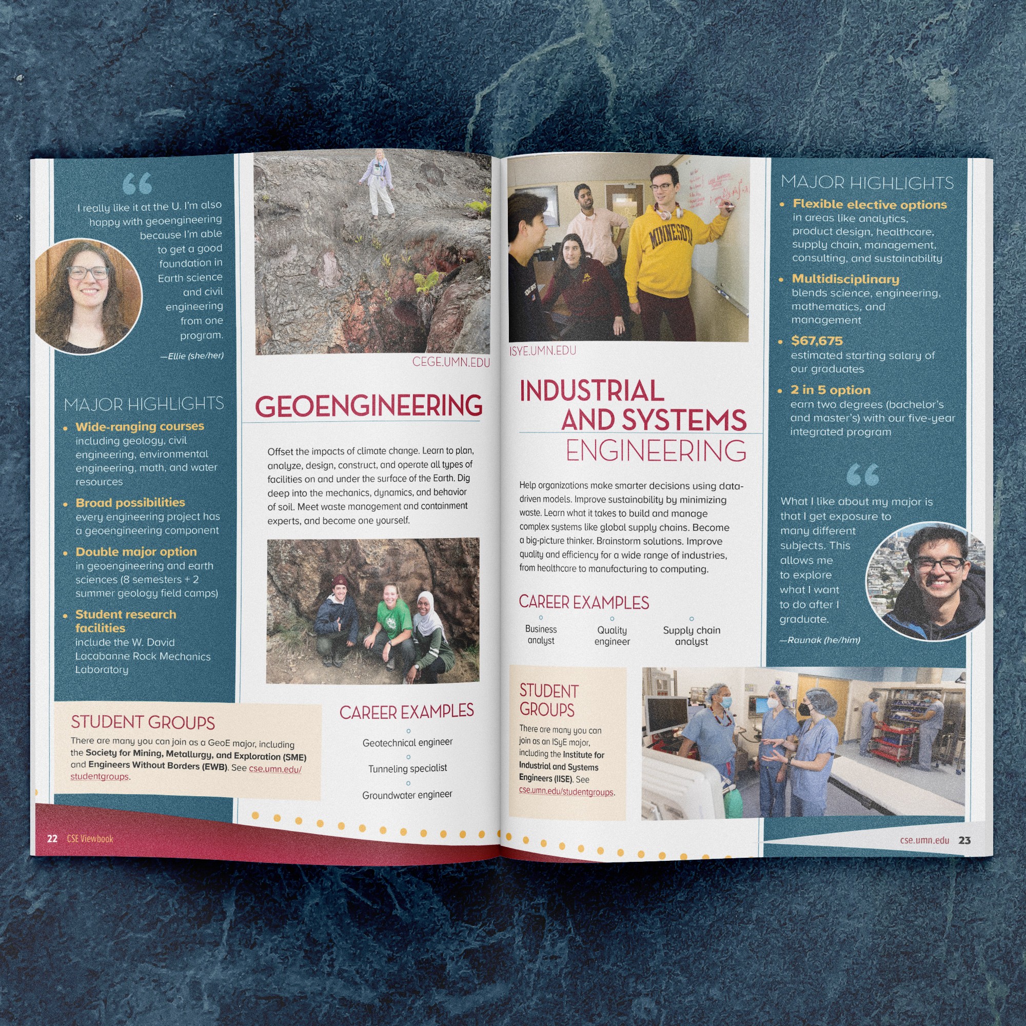 Spread for Geoengineering and Industrial & Systems Engineering