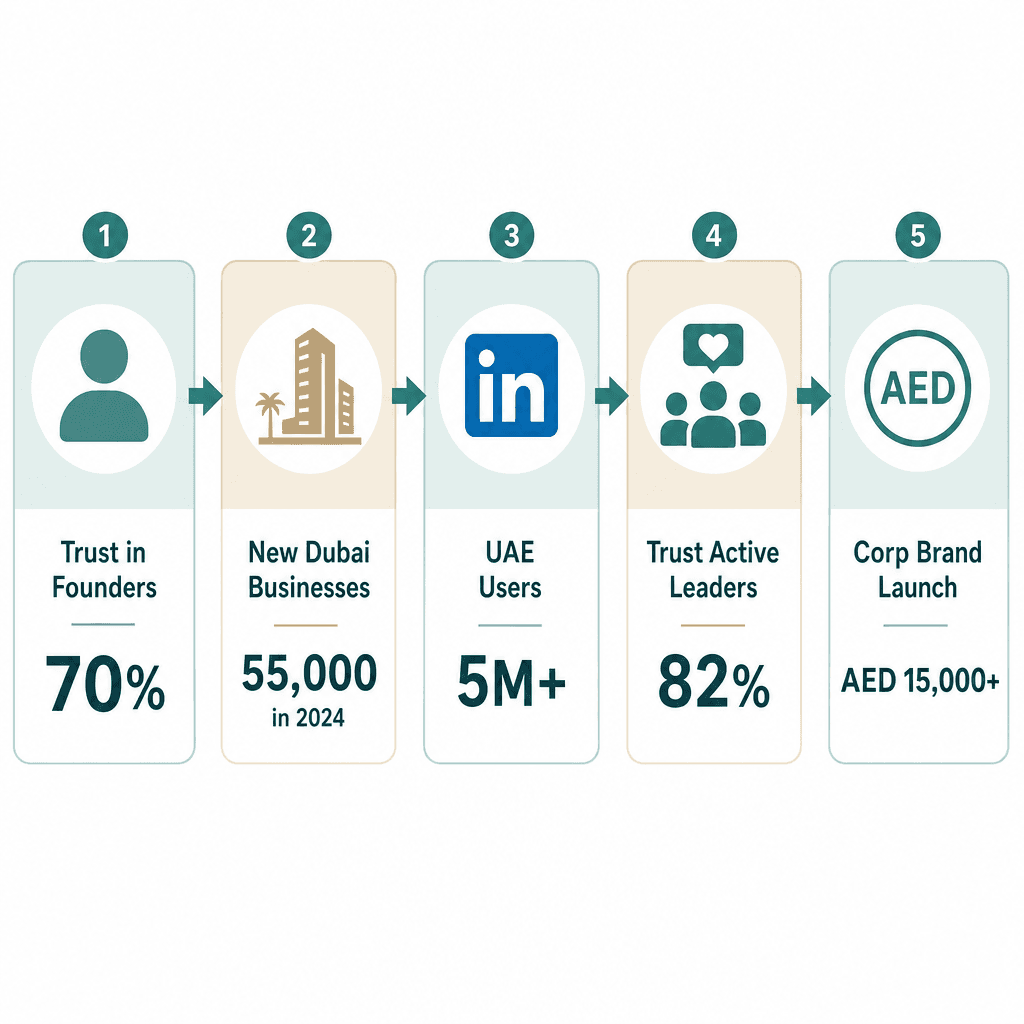 Infographic: Personal Branding vs Corporate Branding in the UAE: What Works