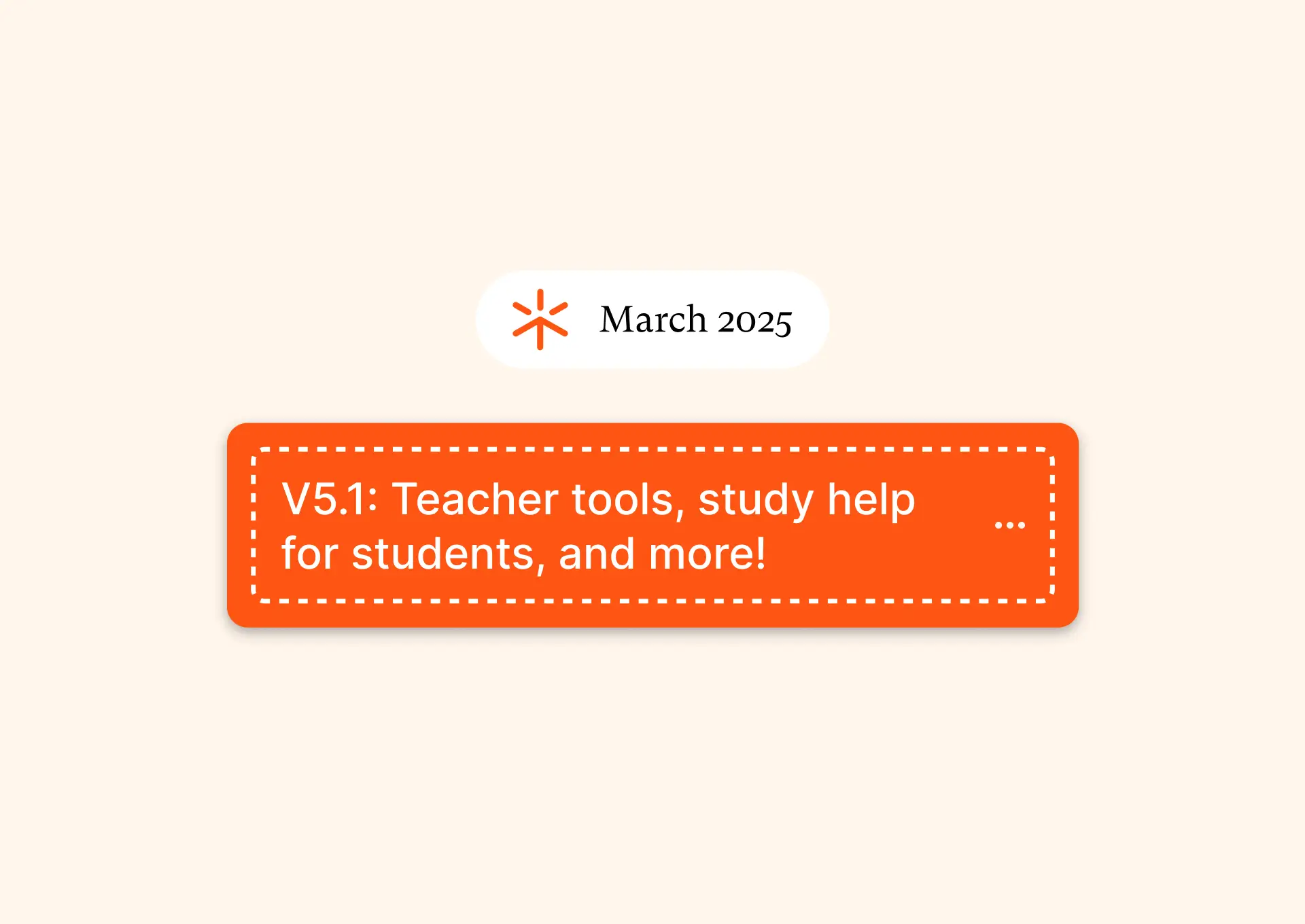 Hero graphic showing off list of new tasks that Flint can help students and teachers do