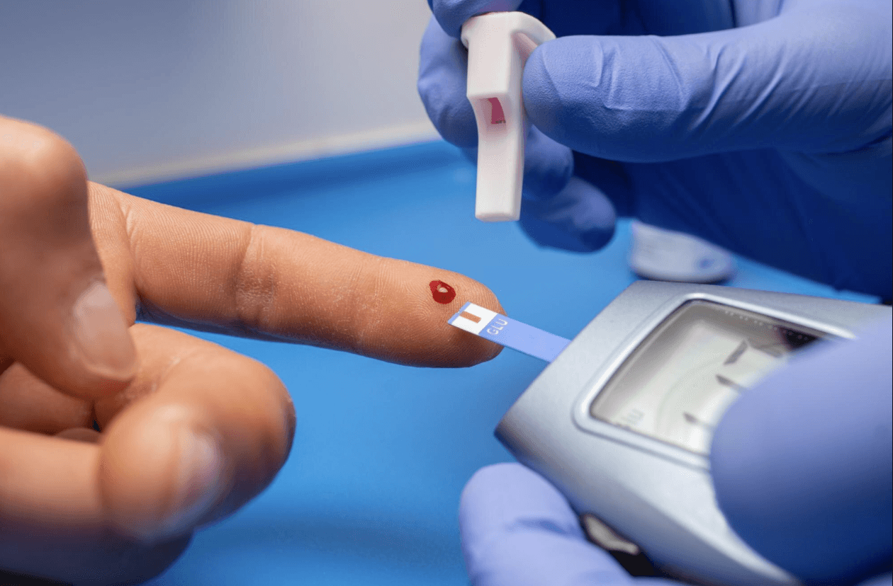 blood finger prick test